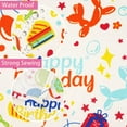 thumbnail image 4 of SOVCFOE Polyester Oval 60 x 84 Inch Washable Reusable Waterproof Table Cloth - Happy Birthday Table Cover for Birthday Party Theme Supplies/Decoration, 4 of 4