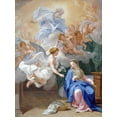 thumbnail image 2 of Odazzi, Giovanni 19x24 White Modern Wood Framed Museum Art Print Titled - The Annunciation, 2 of 4