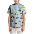 thumbnail image 1 of Wxirdiow T-shirts pour Ados T-shirts Garçon Tout-Petit Été Manches Courtes T-shirts Coton Décontracté Graphique Col Rond Haut T-shirts Bleu Taille, 3-4 Ans, 1 of 5