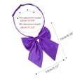 thumbnail image 3 of INSPIRE CHIC  Women's Adjustable Solid Pre-Tied Bowknot Self Halter Neck Bow Tie Purple 13*16cm/5.12"*6.30", 3 of 5