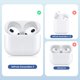 thumbnail image 4 of Uncesca - Funda de carga compatible con AirPods de 3ª generación, cargador inalámbrico, funda de repuesto para AirPods de 3ª generación con botón de sincronización de emparejamiento, funda para airpod, 4 of 5