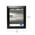 Mainstays 8x10 Wide Beveled Tabletop Picture Frame, Black