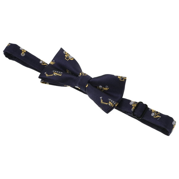 Kids Cartoon Bow Tie Poliéster Impreso Bowtie Ajustable Accesorios de Rendimiento para Hombres, Niños