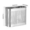 thumbnail image 2 of Stainless Steel Double Compartment Hanging Chopsticks Drainer Kitchen Utensil Holder & Organizer For Chopsticks & Utensils Collapsible Dish Drying Rack in Dish Rack Roll up Rolling Drying Dish Rack 2, 2 of 3