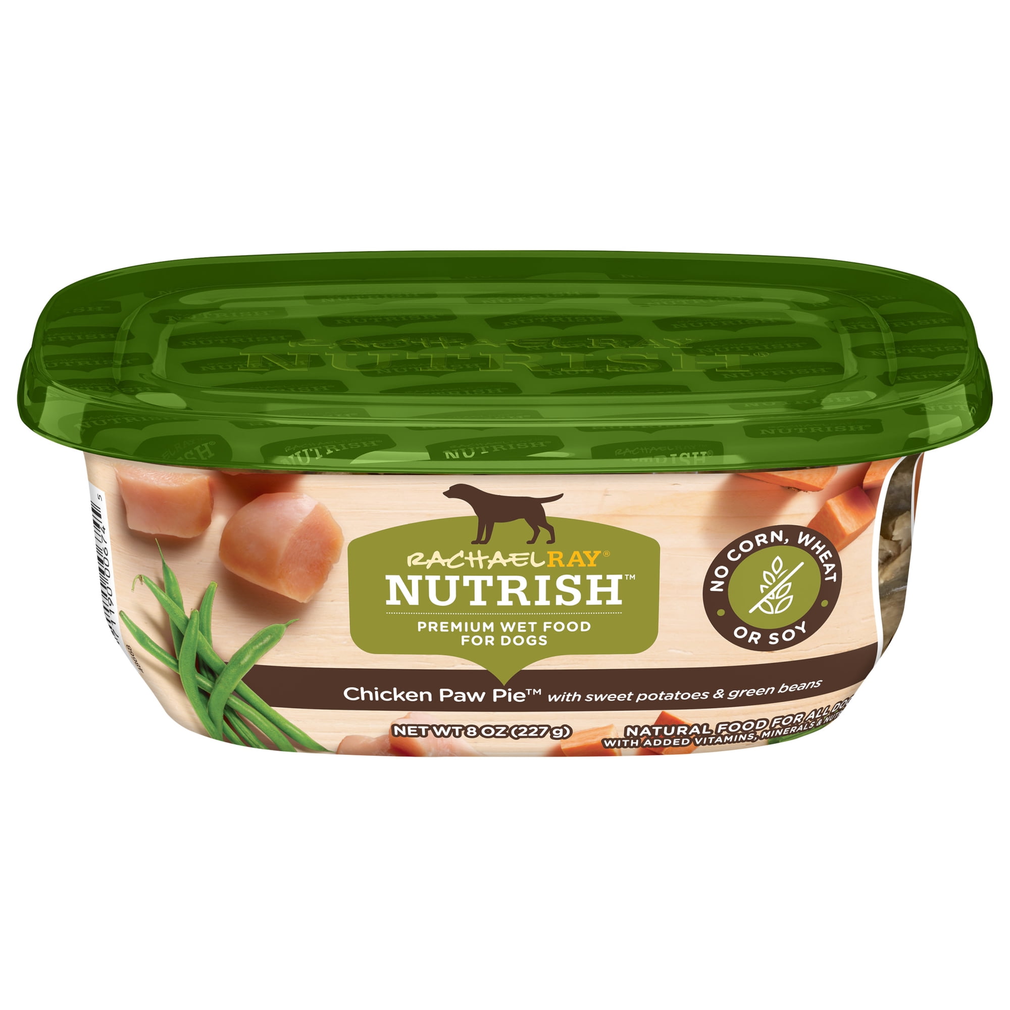 Rachael Ray Nutrish Wet Dog Food, Chicken Paw Pie Recipe, 8 oz. Tub