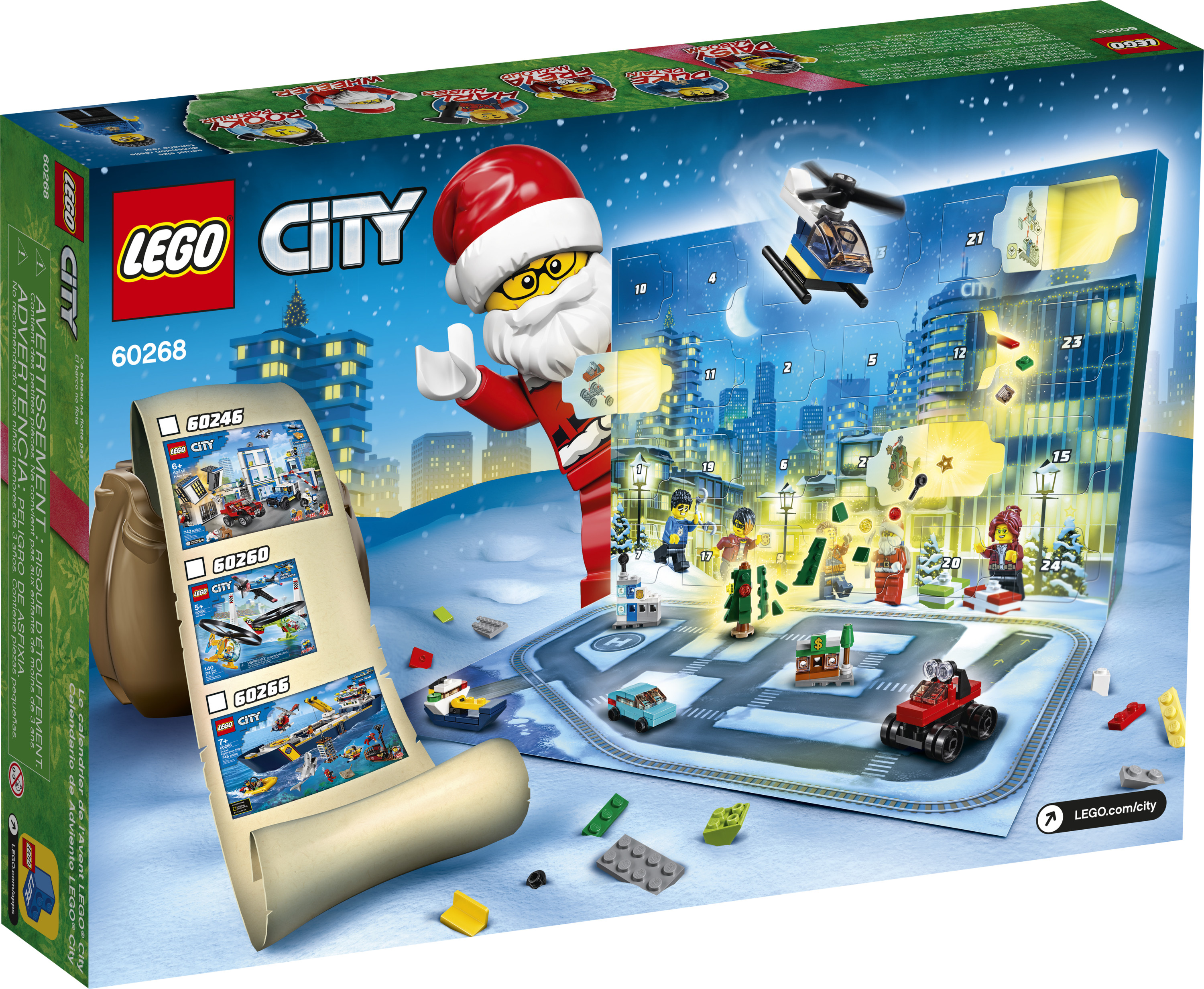 LEGO City Advent Calendar 60268, With City Play Mat, Best Festive Toys for Kids (342 Pieces) - image 5 of 7