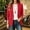 Red, variant on Women's Slim Blazer Solid Collar Open Front Single Button Side Pockets Lightweight Daily Business Casual Jacket, Athletic Jacket Orange S
