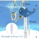 thumbnail image 4 of Termómetro flotante para piscina, termómetro de temperatura del agua con cordón y desayuno para todas las piscinas interiores y exteriores, spas, acuarios, estanques de peces con jacuzzi (ballena azul) JM, 4 of 5
