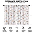 thumbnail image 2 of Blackout Kids Curtains,Cat and Yarn White Pattern Children's Insulated Curtains Set Of 2,Bedroom Essentials,Toddler Room Decor 52"x84", 2 of 5