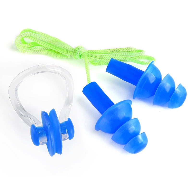 3 Pairs Ear Plugs Nose Clip for Swimming, Reusable Ear Plugs, Ear Plugs