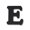 E, variant on 12 Pack: 2.5" Black Wood Letter by Make Market®