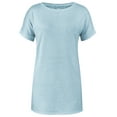 thumbnail image 3 of Gvmfive Women Solid Color Short Sleeve Tops Back Hollow Out Casual Blouse T Shirt, 3 of 5