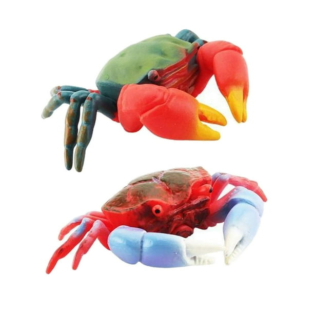 animals figurine,Mini Crabs Figurines Hand Painted Animals,Realistic Detailed Crabs Figures Cake Toppers,Desktop Craft Animal Sculpture Crabs Figurine,Crabs Model Action Figures sculpture Hugo none