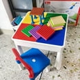 thumbnail image 4 of Bloques de construcción de partículas grandes 8 × 8, piso de doble cara, placa inferior de 64 orificios, base de escena, accesorios de juguete de plástico a granel, 4 of 5