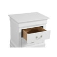 thumbnail image 5 of Glory Furniture Louis Phillipe 2 Drawer Nightstand in White, 5 of 8