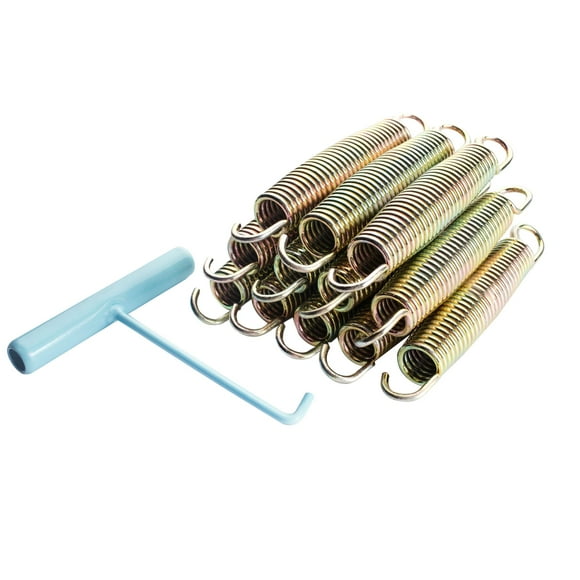 SkyBound Premium 5.5" Inch Replacement Trampoline Springs - Weather-Resistant Galvanized Zinc - Set of 12
