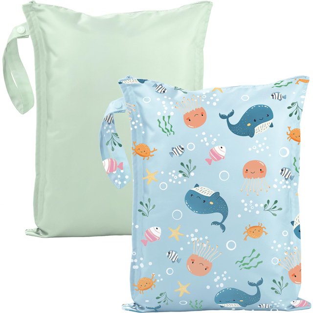 Bolsa Impermeable Para Ropa Húmeda y Seca RelaxScene 40x32 cm Paquete de 2