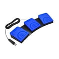 thumbnail image 3 of Pedal de tres pedales USB, pedal programable de 3 teclas para control de instrumentos Azul, 3 of 9