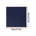 thumbnail image 2 of INSPIRE CHIC 70cm Women Scarves Plain Solid Color Pure Square Neck Scarf Neckerchief Navy Blue, 2 of 5