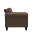 thumbnail image 4 of Lifestyle Solutions Chaise Harvard en Microfibre Marron, 4 of 10