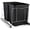 Double Trash Can, variant on HOLDN’ STORAGE Pull Out Trash Can Under Cabinet, 7 Gallons Trash Can Included - Heavy Duty, Lifetime Limited Warranty - Install Length or Widthwise - 11.5" W Cabinet Opening Required - Chrome Finish