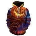 thumbnail image 3 of Sudadera con capucha de calabaza de terror de Halloween para hombres y mujeres, suéter Harajuku para niños y niñas, imagen 3D, nueva moda, 3 of 4