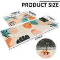 thumbnail image 2 of Pink Kitchen Rugs and Mats Set of 2, Non Slip Backing Boho Kitchen Rug Mid Century Modern Decor Seasonal Farmhouse Abstract Tropical Leaves Bohemian Low-Profile Kitchen Floor Mat 17"X47"+17"X30", 2 of 6