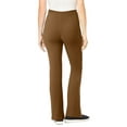 thumbnail image 2 of Woman Within Plus Size Stretch-Cotton Knit Pull-On Bootcut Pocket Leggings, 2 of 3