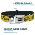 thumbnail image 3 of Peanuts Worldwide LLC Pet Collar, Dog Collar Metal Seatbelt Buckle, Peanuts Gang Since 1950 Good Grief Group Pose Yellow Black, 13 to 17 Inches 1.5 Inch Wide, 3 of 7