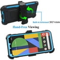 thumbnail image 4 of Mignova pour Google Pixel 4 5,7 Pouces (Sortie 2019) Étui, Étui de Protection Robuste à Double Couche Antichoc avec Support et Protecteur d'Écran Intégré pour Google Pixel 4 (Bleu), 4 of 7