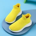 thumbnail image 5 of Xiaoxatg Lightweight Girls Mesh Running Shoes Breathable Athletic Footwear For Kids Comfortable Daily Casual Sports Sneakers Youth 11-11.5 Years Yellow, 5 of 7