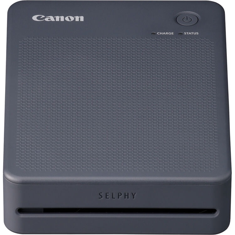Canon SELPHY QX20 Wireless Compact Photo Printer Dark Gray (6752C001) Portable Mobile Printer with Borderless Printing Bundle with Wall Plug and Cleaning Kit