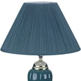 thumbnail image 6 of Gold and Ivory Table Lamp with Pleated White Shade, 6 of 9