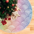 thumbnail image 5 of FMSHPON Mermaid Tail Xmas Christmas Tree Skirt Stand Mat for Holiday Party Decoration Indoor Outdoor 36 inches, 5 of 6