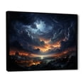 thumbnail image 2 of Designart "Storm Tempest Euphony I" Landscapes Floater Framed Canvas Art Print, 2 of 7
