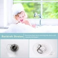 thumbnail image 4 of Hair Catcher Durable Silicone,Durable Silicone Shower Drain Covers Hair Stopper with Suction Cup, Easy to Install Suit for for Bathroom Bathtub and Kitchen 6 Pack (3 White+3 Grey), 4 of 7