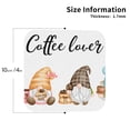 thumbnail image 3 of Pofeuu Coffee Gnome (2) Print Leather Coasters Set of 6, Round Cups Mugs Mat Pad for Home Kitchen Heat Resistant Drink Coasters,Square, 3 of 7