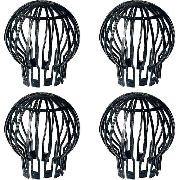 Gutter Filters, 4 Pieces Crapaudine, Gutter Protector, Made Of Plastic, Durable, Rust-proof, Smooth Drainage, Suitable For Gutter, Roof Drainage (blac