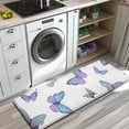 thumbnail image 3 of Pink Butterfly Flower Pattern Kitchen Rug Mat,Kitchen Runner Rugs Non Skid Washable,Decorative Kitchen Floor Mats for Kitchen,Sink,Laundry,17"x47.2", 3 of 7