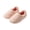 Pink, variant on Uelaod Women's Fuzzy House Slippers, Soft Closed Back Slip-On Indoor Shoes, Warm Full Coverage Bedroom Slippers for Home, Fall and Winter