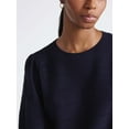 thumbnail image 5 of Free Assembly Women’s and Women's Plus Textured Sweater Tee with Puff Sleeves, Lightweight, Sizes XS-4X, 5 of 6
