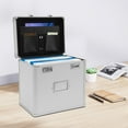 thumbnail image 2 of Portable Secure Letter/Legal Chest Lockable Storage Filing Box With Dividers, 2 of 12
