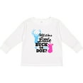 thumbnail image 3 of Inktastic Gender Reveal Will it be a Little Buck or Doe? Girls Long Sleeve Toddler T-Shirt, 3 of 5