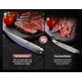 thumbnail image 4 of PIKLOHAS STEAK KNIVES SET OF 4, 4.5", GERMAN/SHARPED EDGE - BLACK, 4 of 5