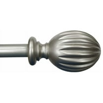 Urbanest Fluted Egg Ball Curtain 3/4" Rod, With Pewter Rod, 48"-84"