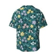 thumbnail image 2 of Wukai Floral Men's Casual Short-Sleeve Button Down Shirt - Lightweight Summer Dress Shirt for Daily Wear-4X-Large, 2 of 7