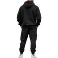 thumbnail image 6 of MLQIDK Men's Big and Tall Sweatsuits 2 Piece Set Athletic Workout Gym Sport Fleece Zip up Hoodie and Sweatpants Tracksuits Winter Jogging Sweat Suits Lounge Outfit Dark Gray L, 6 of 6