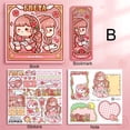 thumbnail image 1 of Portable Notepad Mini Sticker Tape Material Notebook Set Hand Ledger Set Diary Book Stationery Set B, 1 of 1