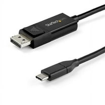 StarTech.com CDP2DP142MBD 6.6ft. (2 m) USB-C to DisplayPort 1.4 Cable, Bi-Directional - Black