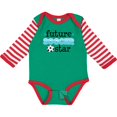 thumbnail image 3 of Inktastic Future Soccer Star Boys Long Sleeve Baby Bodysuit, 3 of 5